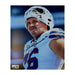 David Edwards Signed Helmet on Head Close-up 8x10 Signed Photos TSE Buffalo 