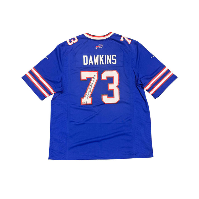 Dion Dawkins Signed Buffalo Bills Nike Game Player Blue Jersey