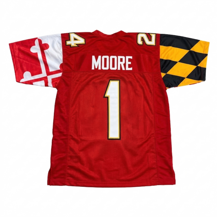 PRE-SALE: DJ Moore Signed Pro-Style Red College Jersey