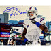 Stevie Johnson Signed Flashing Happy New Shirt Photo with Why So Serious! Signed Photos TSE Buffalo 11x14 