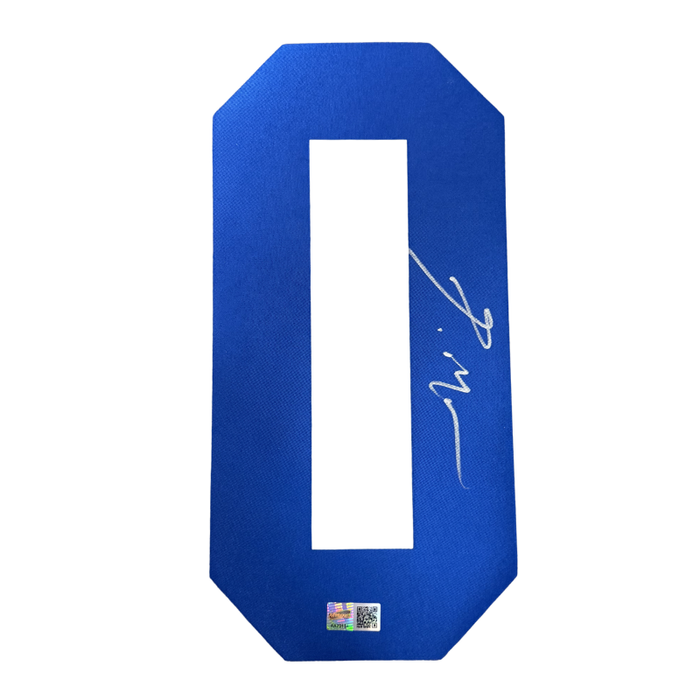 Eric Moulds Signed Blue Authentic Jersey Number #0
