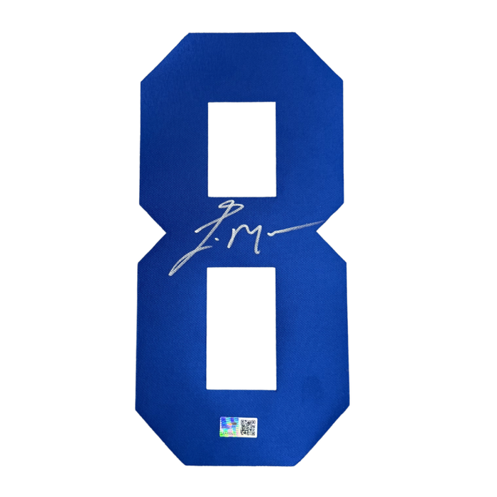 Eric Moulds Signed Blue Authentic Jersey Number #8