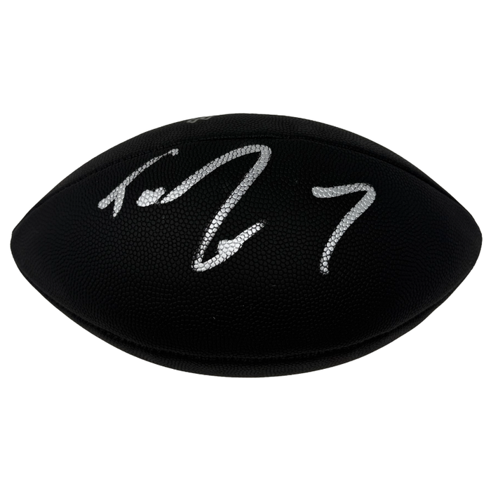 Taron Johnson Signed Buffalo Bills Black Logo Football