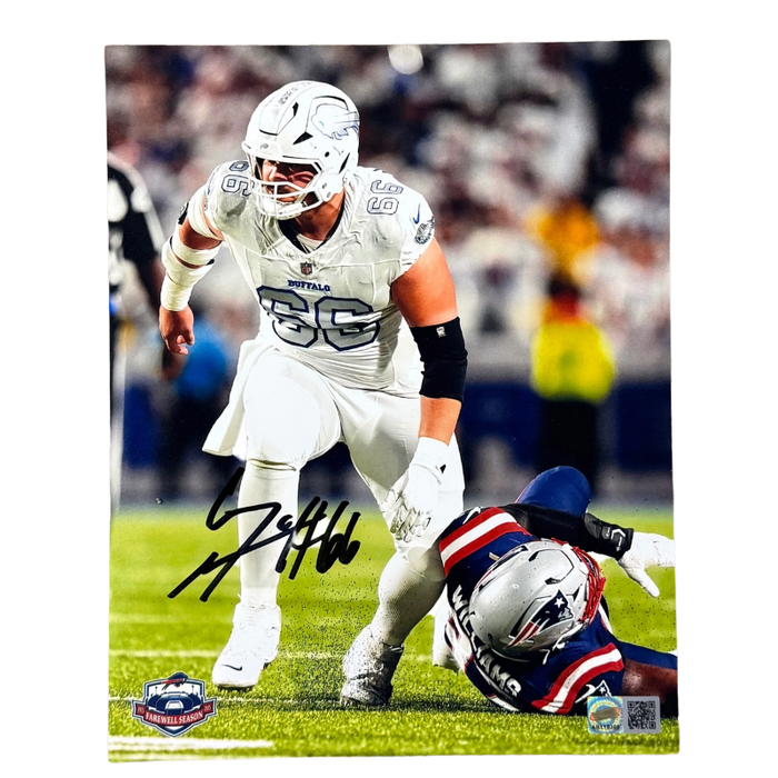 Connor McGovern Signed in Rivalries Jersey 8x10 Photo