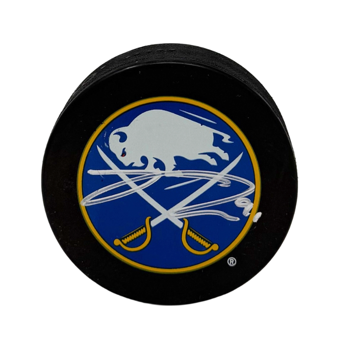 Josh Doan Signed Buffalo Sabres Large Logo Puck