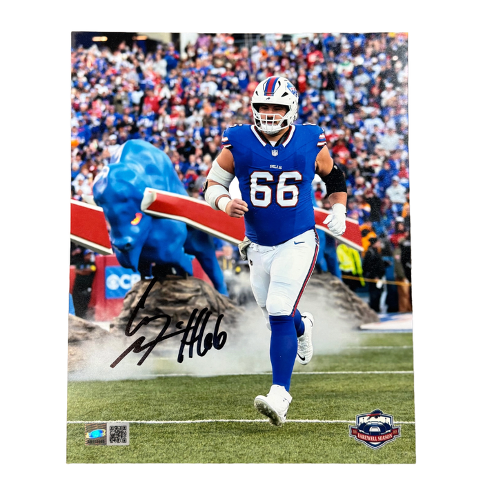 Connor McGovern Signed Running out of Tunnel 8x10 Photo