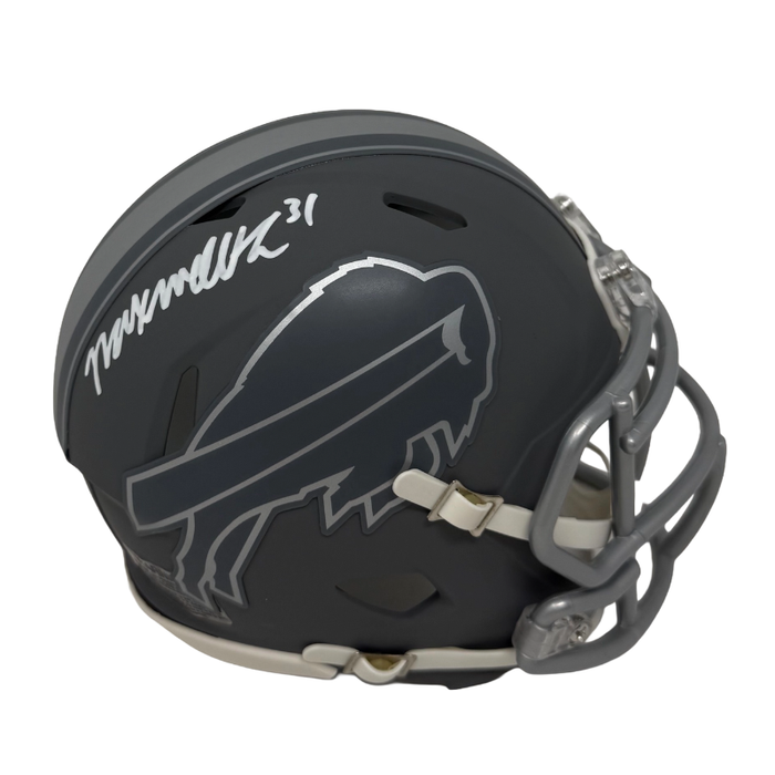 Maxwell Hairston Signed Buffalo Bills Slate Speed Mini Helmet