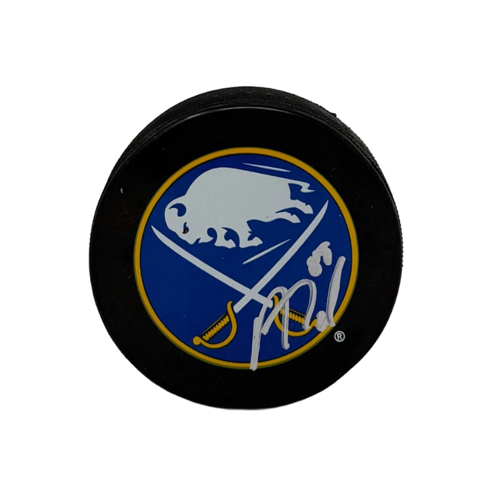 Alex Tuch Signed Buffalo Sabres Large Logo Puck