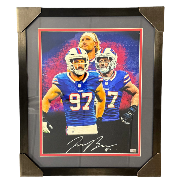Joey Bosa Signed Collage 16x20 Photo - Professionally Framed