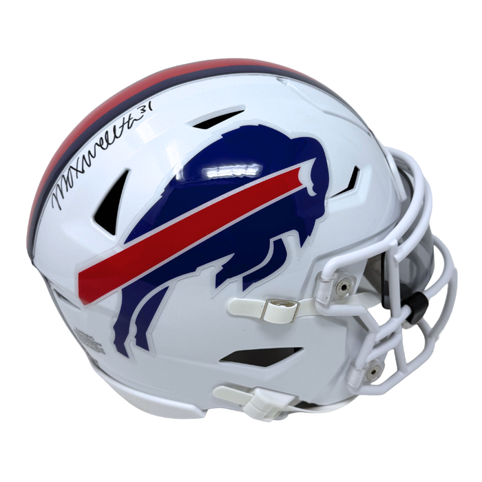 Maxwell Hairston Signed Buffalo Bills 2021 Speed MIDI Flex Helmet