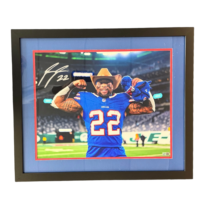 Ray Davis Signed Cowboy 16x20 Photo Professionally Framed