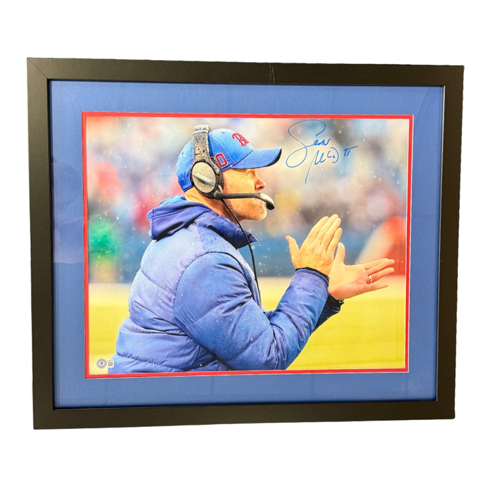 Sean McDermott Clapping in Rain Signed 16x20 Photo Professionally Framed