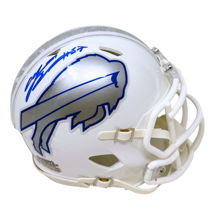 A.J Epenesa Signed Buffalo Bills 2025 Rivalries Collection Speed Mini Helmet