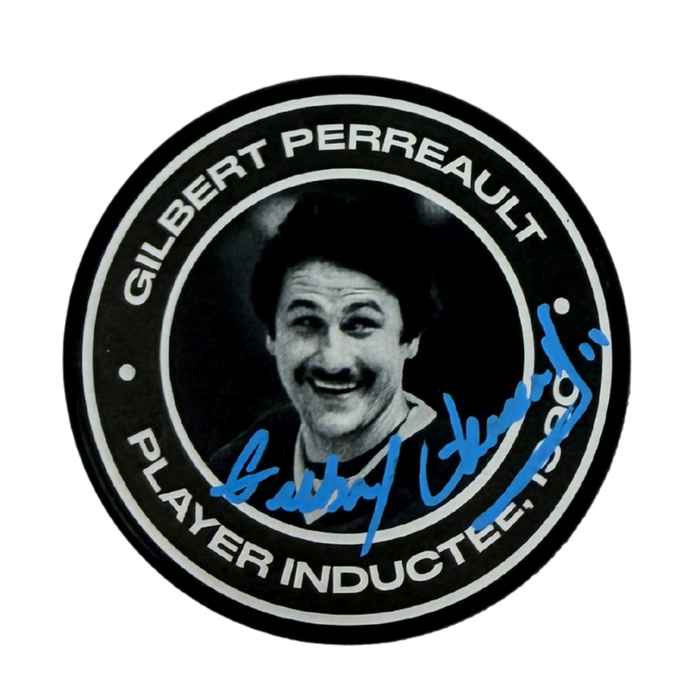 Gilbert Perreault Signed Player Puck