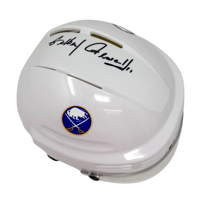 Gilbert Perreault Signed Buffalo Sabres White Hockey Mini Helmet