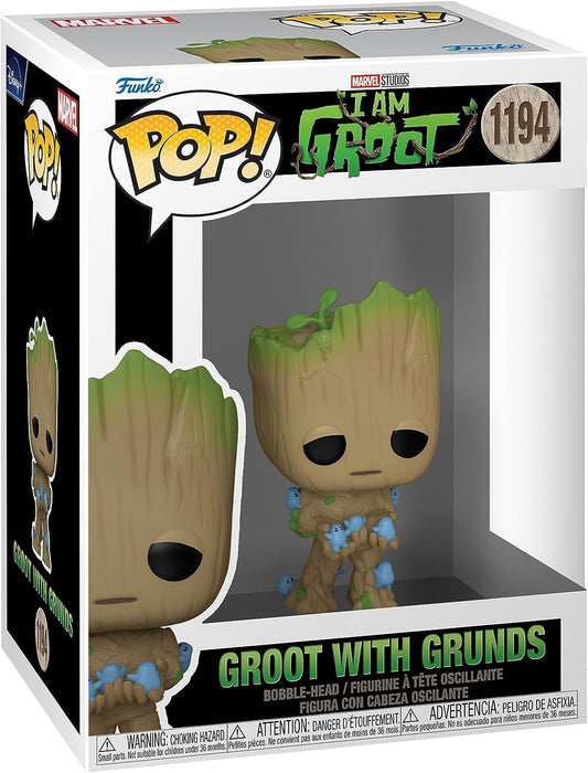PRE-SALE: Greg Rousseau Signed "Groot with Grunds" Funko Pop