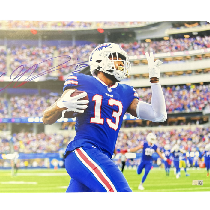 Gabriel Davis Signed Peace Sign 16x20 Photo