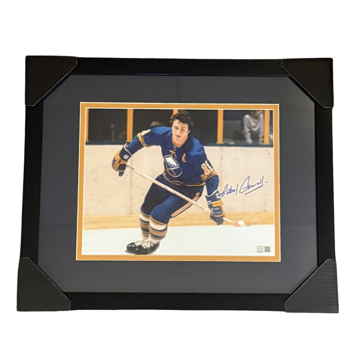 Gilbert Perreault Signed 11x14 Photo Professionally Framed