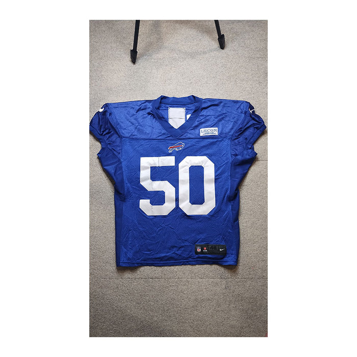 Greg Rousseau Authentic 2021 Blue Practice Jersey