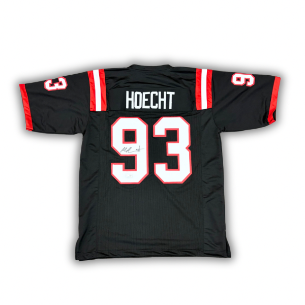 Michael Hoecht Signed Pro-Style Black College Football Jersey