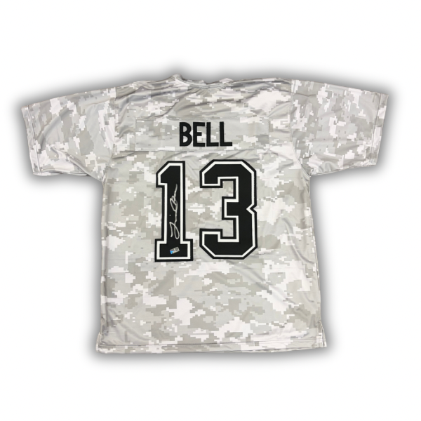 Skyler Bell Signed Pro-Style White Camo Football Jersey