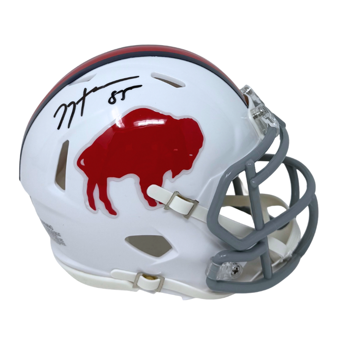 DOORBUSTER: Jackson Hawes Signed Buffalo Bills Standing Buffalo Speed Mini Helmet