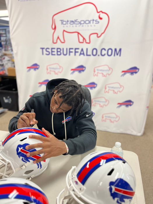 Skyler Bell Signed Buffalo Bills Full Size 2021 Speed Replica Helmet with "Bills Mafia"