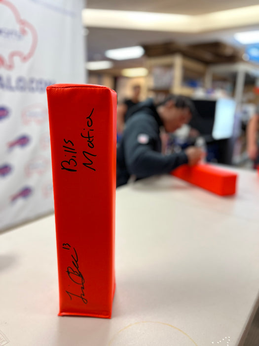 Skyler Bell Signed Replica End Zone Pylon with "Bills Mafia"