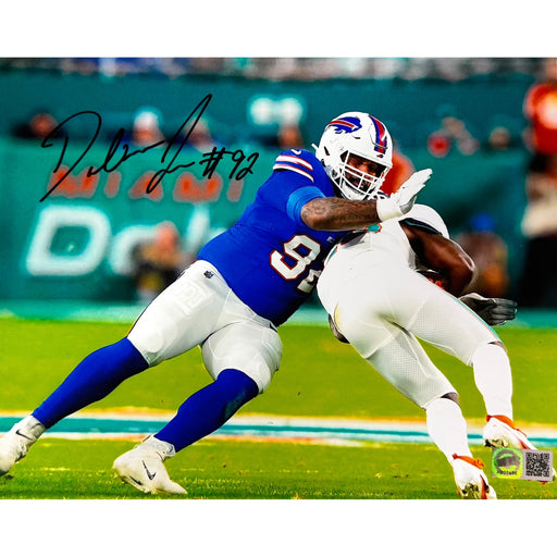 Daquan Jones Signed Tackle vs Dolphins Photo Signed Photos TSE Buffalo 8X10 