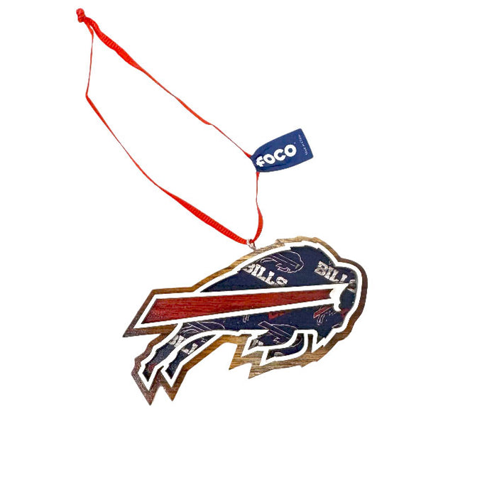 Buffalo Bills Raised Logo Mural Ornament