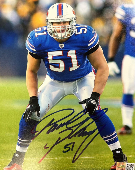 Paul Posluzsny Signed Ready in Blue 8x10 Photo Signed Photos TSE Buffalo 