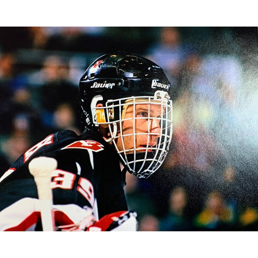 Dominik Hasek Unsigned Ready In Goathead 8x10 Photo Unsigned Photos TSE Buffalo 