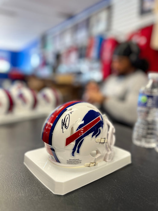 Kaleb Elarms-Orr Signed Buffalo Bills 2021 Speed Mini Helmet