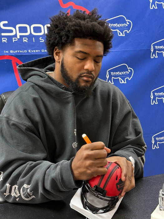 Reggie Gilliam Signed Buffalo Bills RAVE Speed Mini Helmet