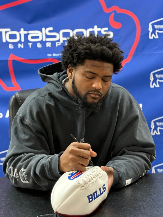 Reggie Gilliam Signed White Logo Football