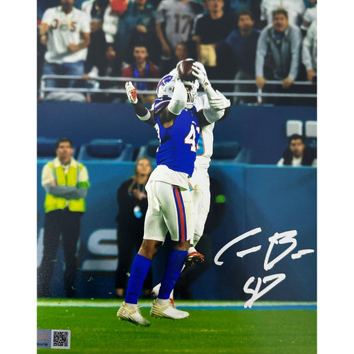 Christian Benford Signed Interception vs Dolphins Photo Signed Photos TSE Buffalo 