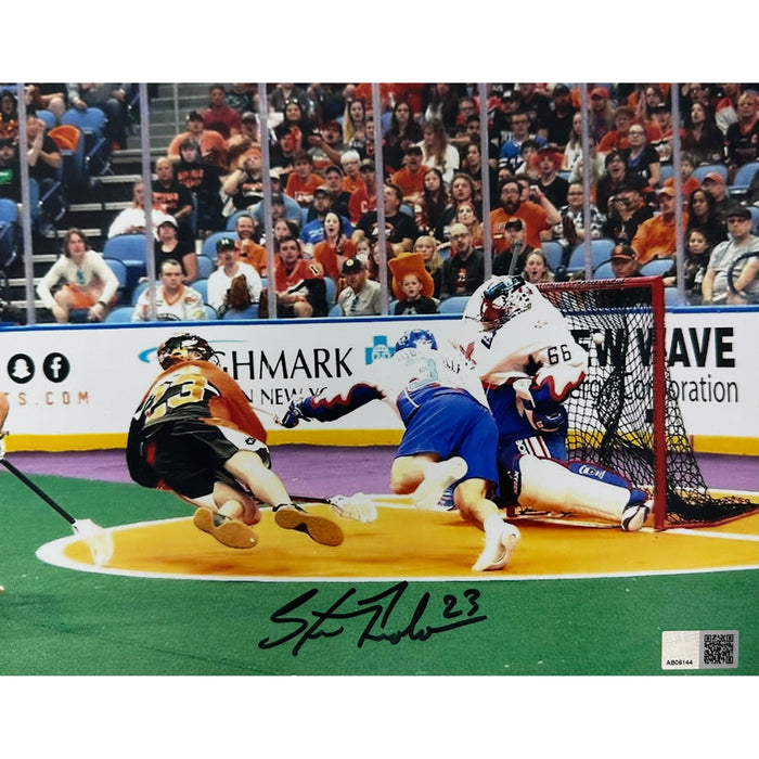 Steve Priolo Signed Diving Goal 8x10 Photo Signed Lacrosse Photo TSE Buffalo 