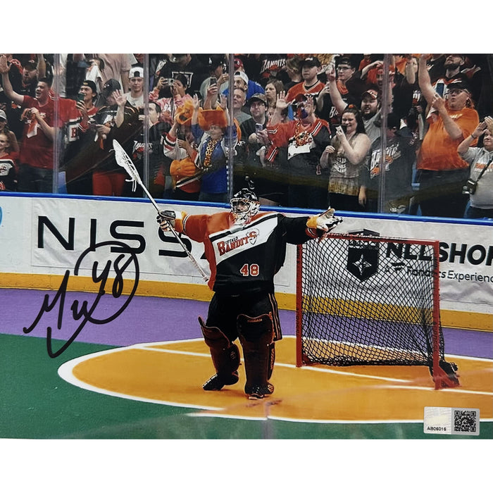 Matt Vinc Signed Arms out in Goal 8x10 Photo Signed Lacrosse Photo TSE Buffalo 