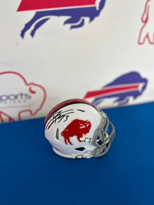 Facebook Auction: Dion Dawkins Autographed Standing Buffalo Mini Helmet