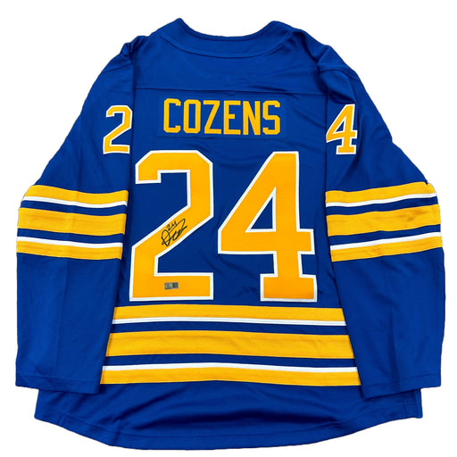 Dylan Cozens Signed Buffalo Sabres Blue Fanatics Licensed Player Jersey Signed Hockey Jersey TSE Buffalo 