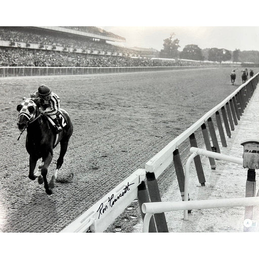 Ron Turcotte Signed Racing Black and White 16x20 Photo Signed Photos TSE Buffalo 