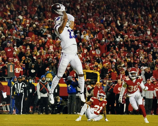 Gabriel Davis High Point Catch (Side View) v. KC Unsigned Photo CLEARANCE TSE Buffalo 8x10 