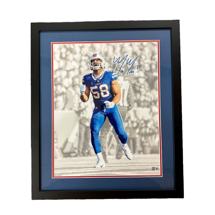 Matt Milano Signed Flexing(Spotlight) 16x20 Photo- Professionally Framed Signed Photos TSE Framed 