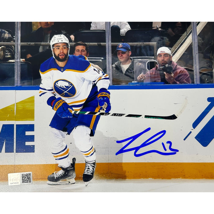 Jordan Greenway Signed Skating In White 8x10 Photo Signed Hockey Photo TSE Buffalo 