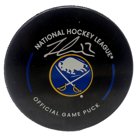 Jordan Greenway Signed Buffalo Sabres Official Game Model Puck Signed Hockey Pucks TSE Buffalo 