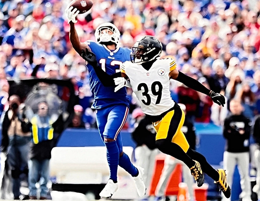 Gabriel Davis One Handed Catch v. Steelers Unsigned Photo CLEARANCE TSE Buffalo 11x14 