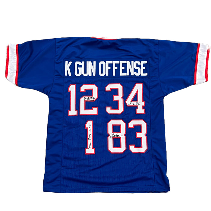 K-Gun Offense Signed Custom Jersey Signed Jersey TSE Buffalo Blue 