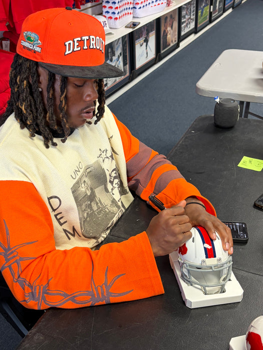 Maxwell Hairston Signed Buffalo Bills Standing Buffalo Speed Mini Helmet