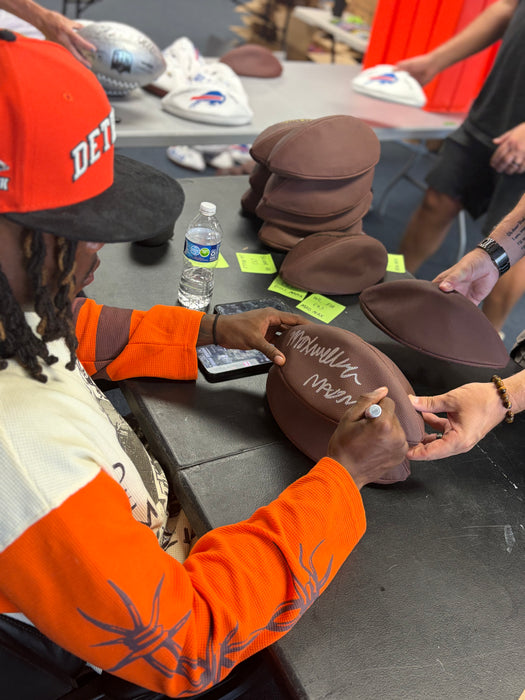 Maxwell Hairston Signed Wilson Replica Football with "MAD MAX"