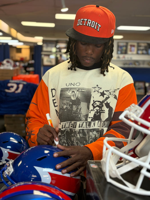 Maxwell Hairston Signed Buffalo Bills Nickel City Alternate Speed Full Size Replica Helmet with "MAD MAX"